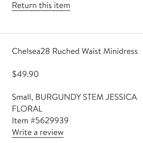 NEW Chelsea 28 Floral Long Sleeve Mini Dress - Picture 5 of 5